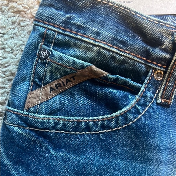 Ariat Blue Straight Jeans Classic Indigo - Picture 4 of 9